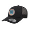 Retro Squares Trucker Hat - Black (Personalized)