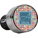 Retro Squares USB Car Charger (Personalized)