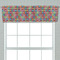 Retro Squares Valance - Closeup on window