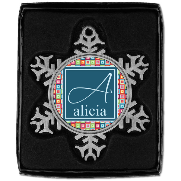 Retro Squares Vintage Snowflake - In box