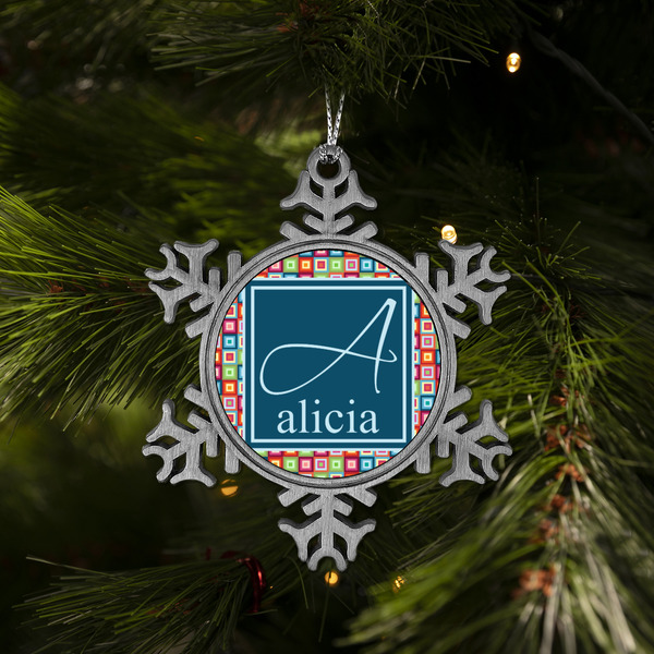 Retro Squares Vintage Snowflake - (LIFESTYLE)