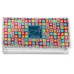 Retro Squares Vinyl Checkbook Cover (Personalized)