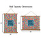 Retro Squares Wall Hanging Tapestries - Parent/Sizing