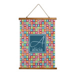 Retro Squares Wall Hanging Tapestry (Personalized)