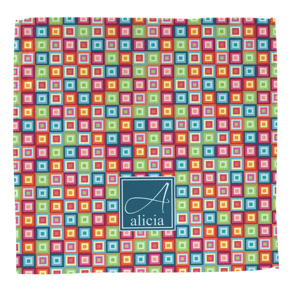 Retro Squares Washcloth - Front - No Soap