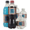 Retro Squares Water Bottle Label - Multiple Bottle Sizes