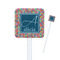 Retro Squares Square Plastic Stir Sticks - Double Sided (Personalized)