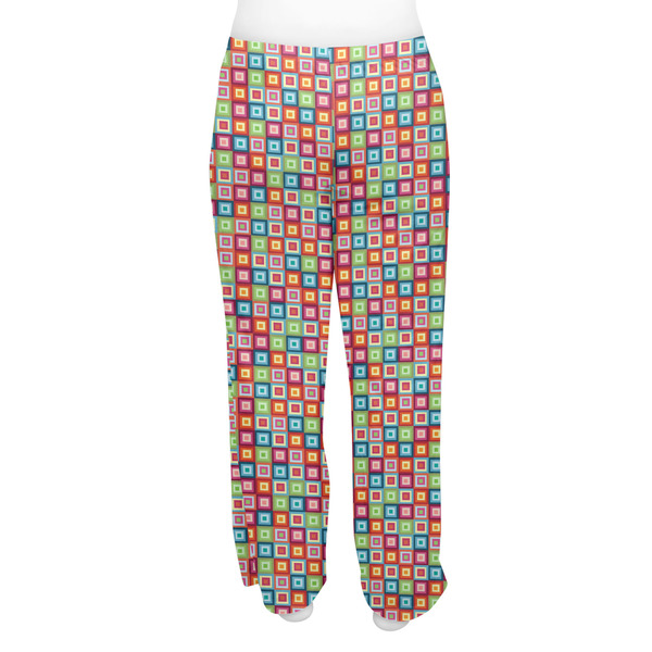 Retro Squares Women's Pj on model - Back