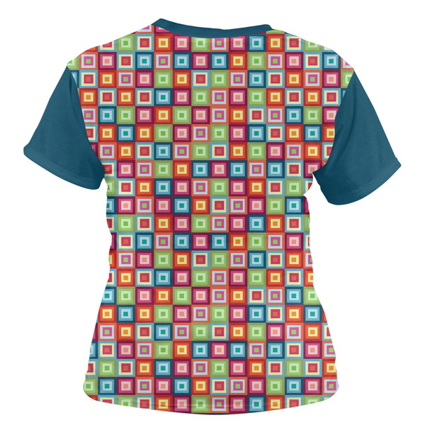 Retro Squares Women's T-shirt Back