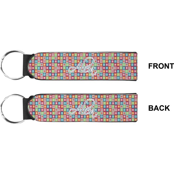 Retro Squares Wristlet (Front + Back)
