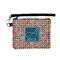 Retro Squares Wristlet ID Case w/ Name and Initial