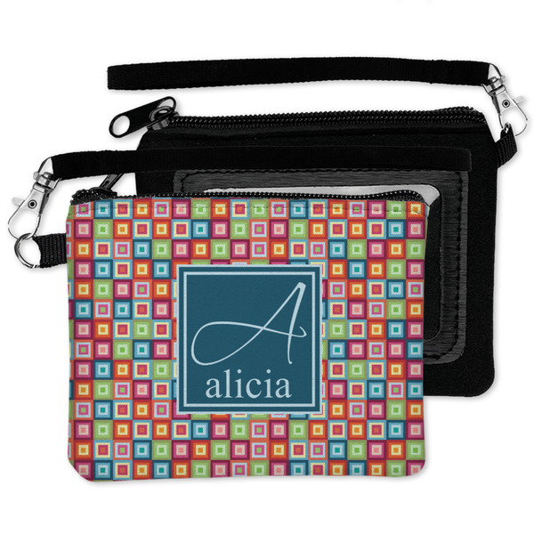 Retro Squares Wristlet ID Cases - MAIN