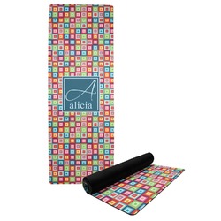 Retro Squares Yoga Mat (Personalized)