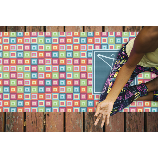 Retro Squares Yoga Mats - LIFESTYLE