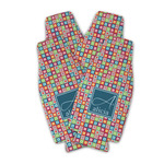 Retro Squares Zipper Bottle Cooler - Set of 4 (Personalized)