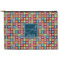 Retro Squares Zipper Pouch (Personalized)