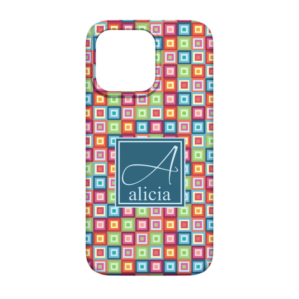 Retro Squares iPhone 13 Case - Back