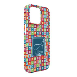 Retro Squares iPhone Case - Plastic - iPhone 13 Pro Max (Personalized)