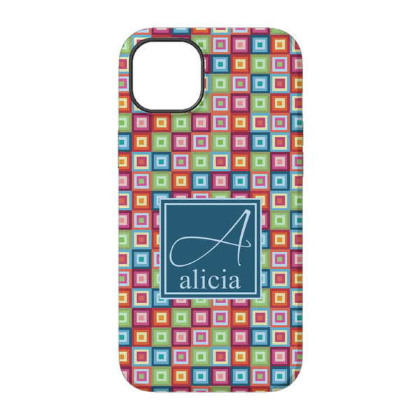 Retro Squares iPhone 14 Tough Case - Back