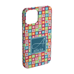 Retro Squares iPhone Case - Plastic - iPhone 15 (Personalized)