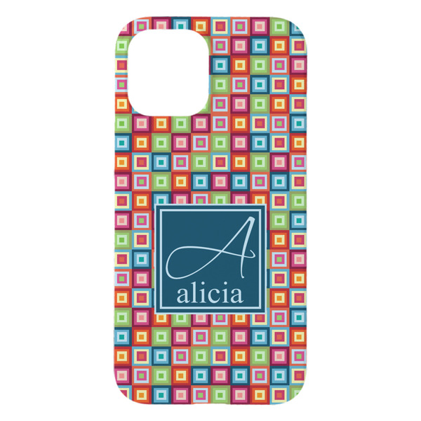 Retro Squares iPhone 15 Pro Max Case - Back