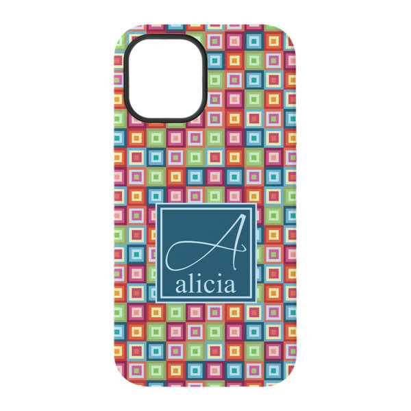 Retro Squares iPhone 15 Pro Tough Case - Back