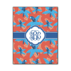 Blue Parrot Wood Print - 11x14 (Personalized)