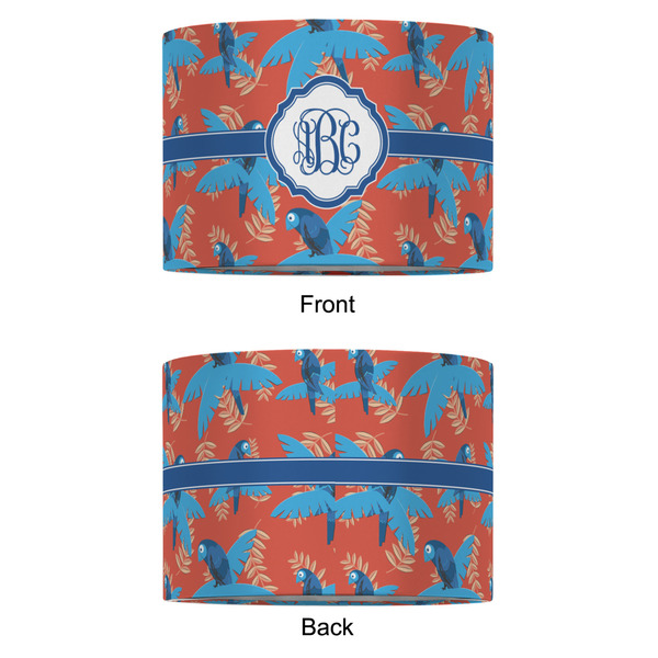 Blue Parrot 12" Drum Lampshade - APPROVAL (Fabric)
