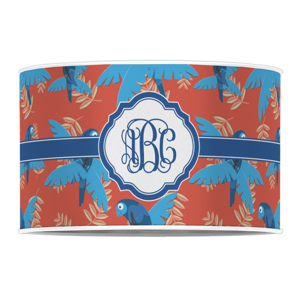 Blue Parrot 12" Drum Lampshade - FRONT (Poly Film)