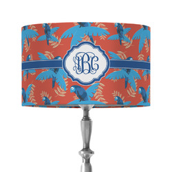 Blue Parrot 12" Drum Lamp Shade - Fabric (Personalized)
