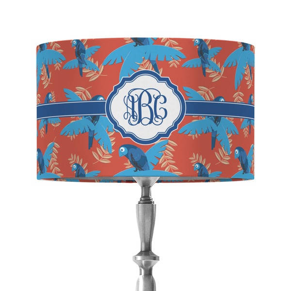 Custom Blue Parrot 12" Drum Lamp Shade - Fabric (Personalized)
