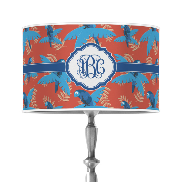 Custom Blue Parrot 12" Drum Lamp Shade - Poly-film (Personalized)