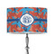 Blue Parrot 12" Drum Lampshade - ON STAND (Poly Film)