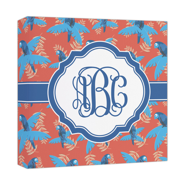 Custom Blue Parrot Canvas Print - 12x12 (Personalized)