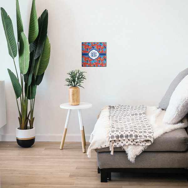 Blue Parrot 12x12 Wood Print - In Context