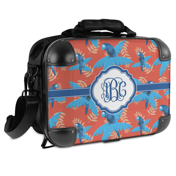 Custom Blue Parrot Hard Shell Briefcase (Personalized)