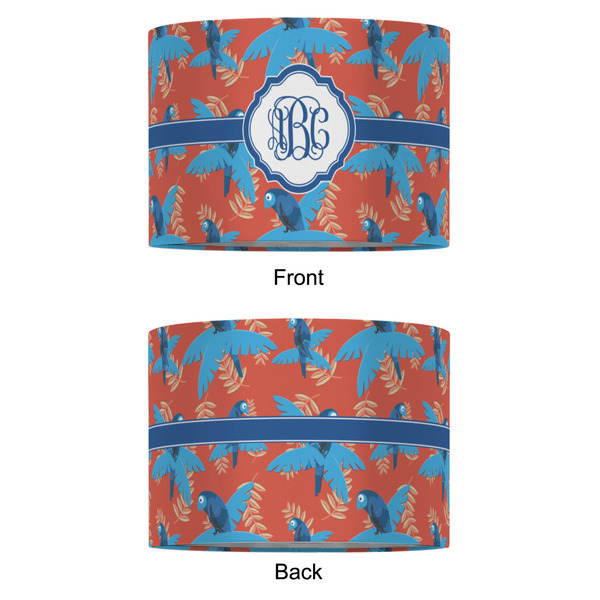 Blue Parrot 16" Drum Lampshade - APPROVAL (Fabric)
