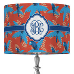 Blue Parrot 16" Drum Lamp Shade - Fabric (Personalized)