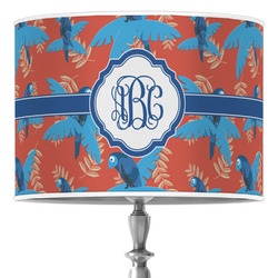 Blue Parrot 16" Drum Lamp Shade - Poly-film (Personalized)