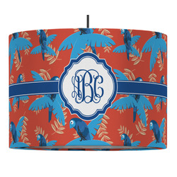 Blue Parrot Drum Pendant Lamp (Personalized)
