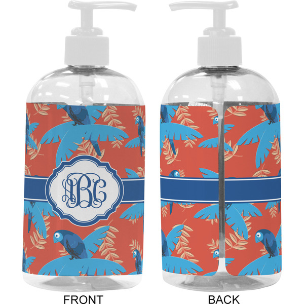 Blue Parrot 16 oz Plastic Liquid Dispenser- Approval- White