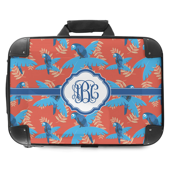 Custom Blue Parrot Hard Shell Briefcase - 18" (Personalized)