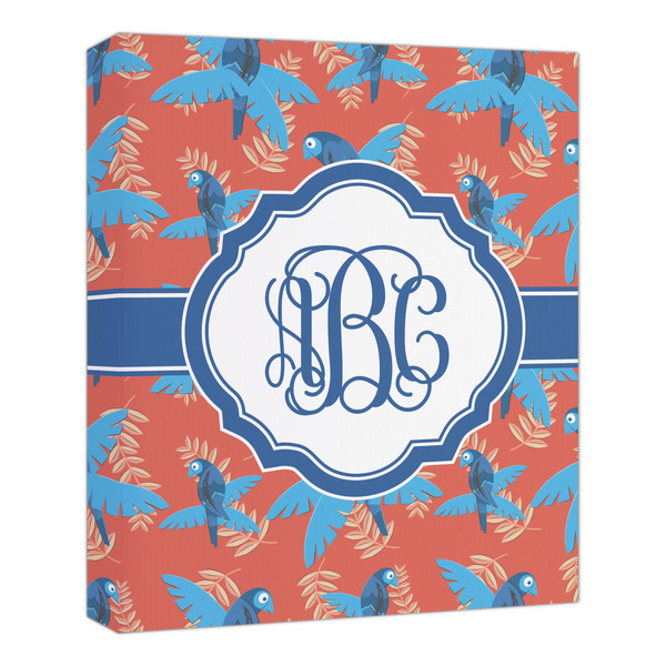 Custom Blue Parrot Canvas Print - 20x24 (Personalized)