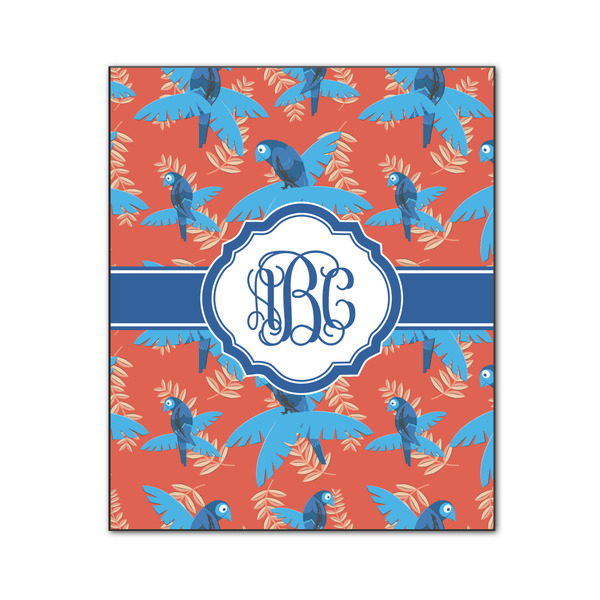 Custom Blue Parrot Wood Print - 20x24 (Personalized)