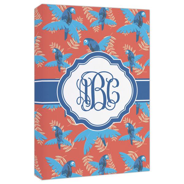 Custom Blue Parrot Canvas Print - 20x30 (Personalized)