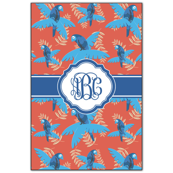 Custom Blue Parrot Wood Print - 20x30 (Personalized)
