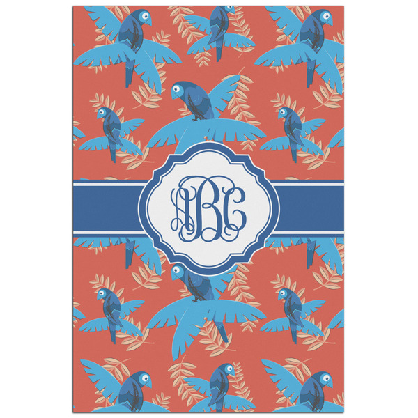 Custom Blue Parrot Poster - Matte - 24x36 (Personalized)