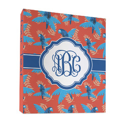 Blue Parrot 3 Ring Binder - Full Wrap - 1" (Personalized)