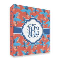 Blue Parrot 3 Ring Binder - Full Wrap - 2" (Personalized)