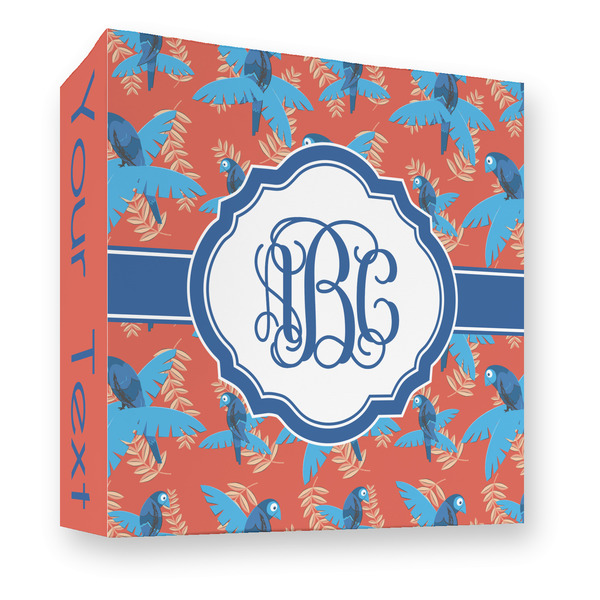 Blue Parrot 3 Ring Binders - Full Wrap - 3" - FRONT